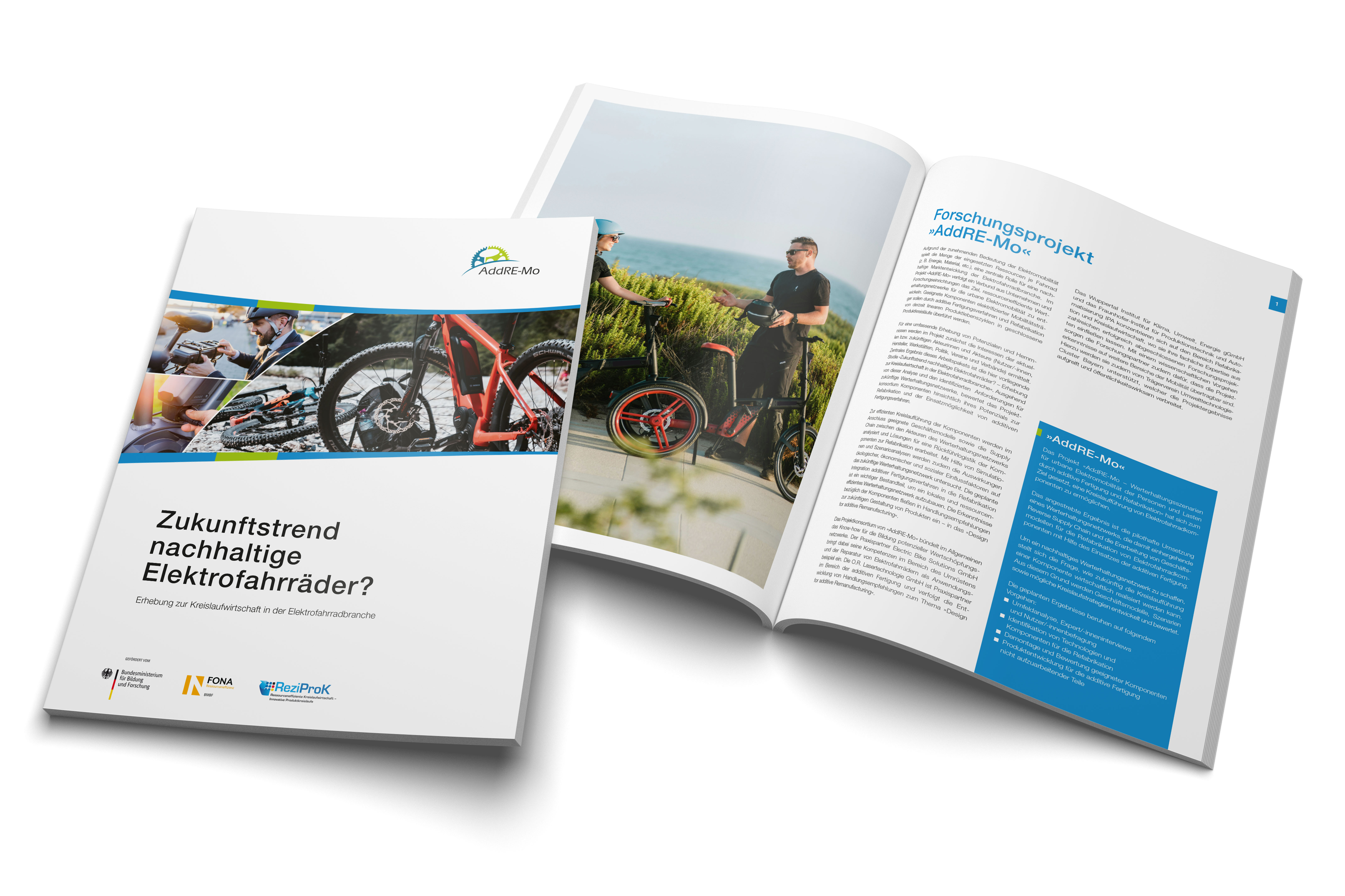Gestaltung von Best Practice Broschüre für Forschungsprojekt